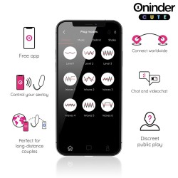 ONINDER CUTE - ŒUF EN SILICONE À VIBRATIONS ET TAPOTEMENTS - APPLICATION MONDIALE GRATUITE