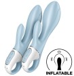 SATISFYER - AIR PUMP BUNNY 1 VIBRATEUR GONFLABLE LAPIN BLEU SATISFYER - AIR PUMP BUNNY 1 VIBRATEUR GONFLABLE LAPIN BLEU