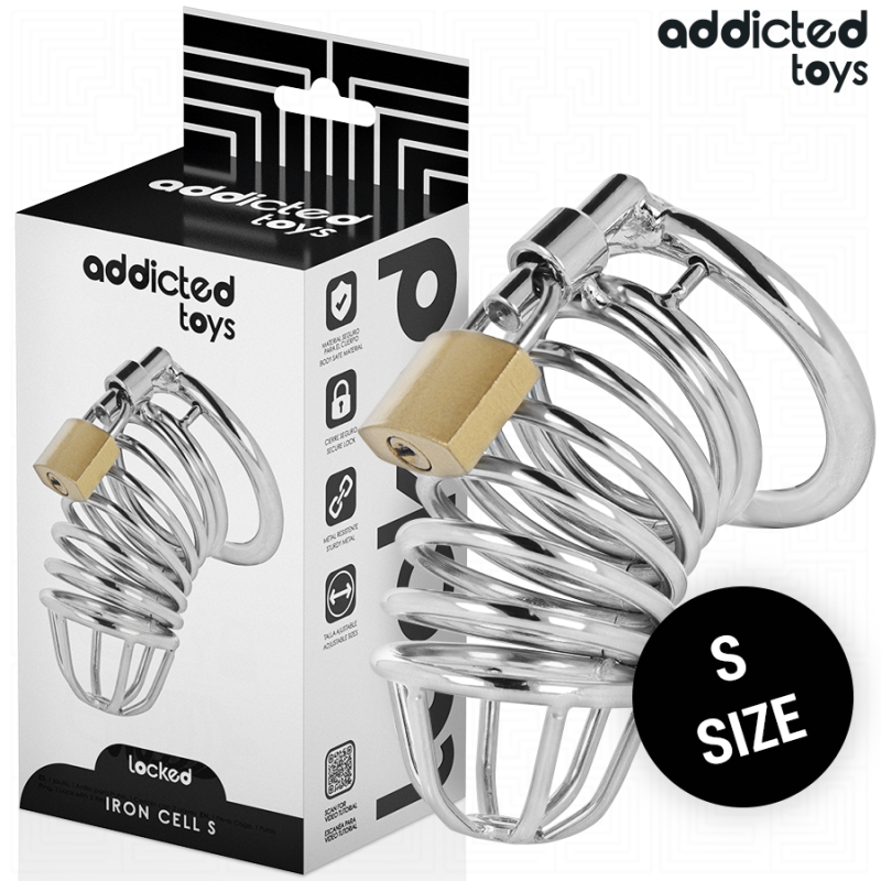 ADDICTED TOYS LOCKED - IRON CELL METALL-PENISKÄFIG 4 CM GRÖSSE S ADDICTED TOYS LOCKED - IRON CELL METALL-PENISKÄFIG 4 CM GRÖSSE S