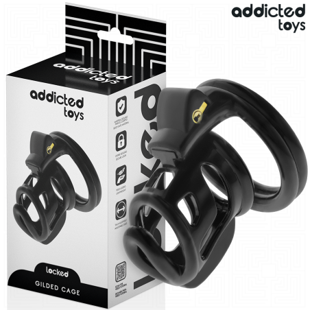 ADDICTED TOYS LOCKED - CAGE À PÉNIS GILDEN CAGE 8,5 CM