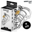 ADDICTED TOYS LOCKED - CAGE À PÉNIS EN MÉTAL AVEC VERROU ARGENT TAILLE M ADDICTED TOYS LOCKED - CAGE À PÉNIS EN MÉTAL AVEC VERROU ARGENT TAILLE M