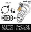 ADDICTED TOYS LOCKED - GABBIA PER PENE CON SERRATURA IN ARGENTO TAGLIA M ADDICTED TOYS LOCKED - GABBIA PER PENE CON SERRATURA IN ARGENTO TAGLIA M