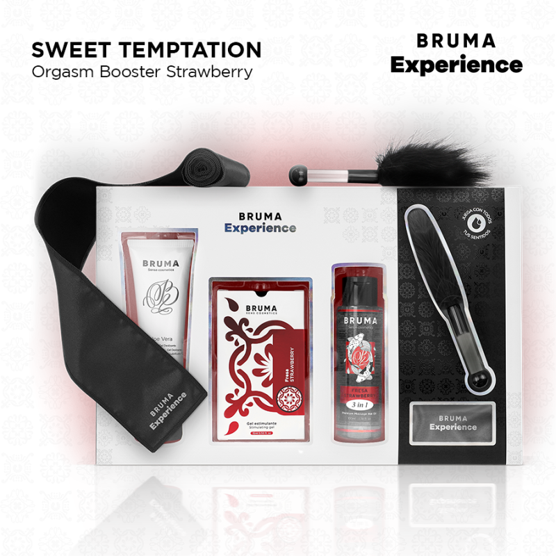 BRUMA XPERIENCE - KIT TENTATION FRAISE DOUCE AVEC AMPLIFICATEUR DORGASME
