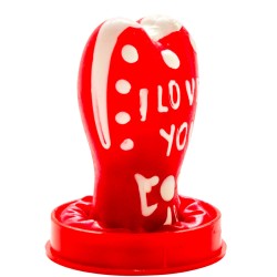 CONDOMERIE - PRESERVATIVI NOVITÀ DIPINTI A MANO CUORE - MODELLO I LOVE YOU 1