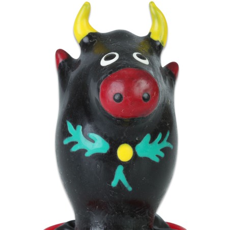 CONDOMERIE - HANDPAINTED NOVELTY CONDOMS BULL BLACK MODEL 1
