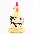 CONDOMERIE - PRÉSERVATIFS FANTAISIE PEINTS À LA MAIN COQ COCKY