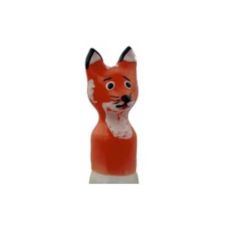 CONDOMERIE - HANDPAINTED NOVELTY CONDOMS FOX BROWN XL