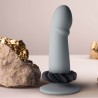 ROCKS-OFF - TWIST BLACK SILICONE MASTURBATOR RING