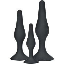 TOYJOY - ANAL PLAY CURVY COMPANIONS PLUG ANALE 3 PEZZI NERO