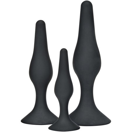TOYJOY - ANAL PLAY CURVY COMPANIONS PLUG ANALE 3 PEZZI NERO