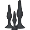 TOYJOY - ANAL PLAY CURVY COMPANIONS PLUG ANALE 3 PEZZI NERO