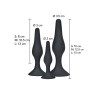 TOYJOY - ANAL PLAY CURVY COMPANIONS ANAL PLUG 3 STÜCK SCHWARZ