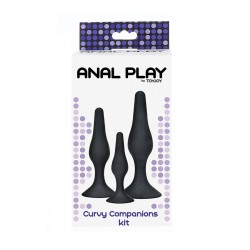 TOYJOY - Plug anal CURVY COMPANIONS 3 pièces Noir