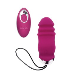 TOYJOY - HAPPINESS SUNN SIDE UP AND DOWN VIBRATEUR FUCHSIA TÉLÉCOMMANDE
