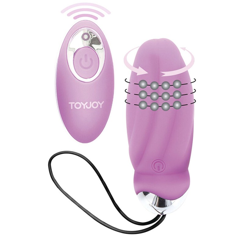 TOYJOY - VIBRATORE ROSA CON TELECOMANDO PER LA FELICITÀ CHE MI FAI CREPUSCOLARE