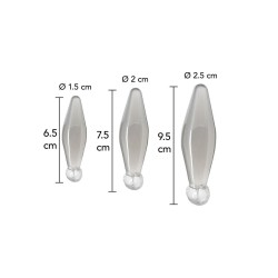 TOYJOY - ANAL PLAY 3-PIECE TRANSPARENT FINGER RIMMER