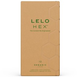 LELO - HEX BOÎTE DE PRÉSERVATIFS BIOLOGIQUES 12 UNITÉS