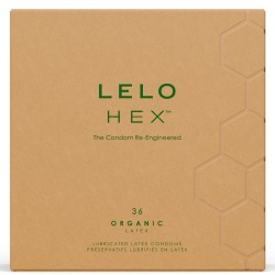 LELO - HEX BOÎTE DE PRÉSERVATIFS BIOLOGIQUES 36 UNITÉS