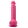 SILEXD - MODELL 1 REALISTISCHER PENIS PREMIUM-SILIKON SILEXPAN FLUORESZIERENDES ROSA 17,5 CM
