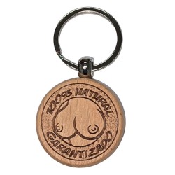 DIABLO PICANTE - PORTACHIAVI IN LEGNO A FORMA DI SENO