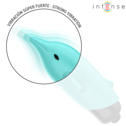 INTENSE - ECHO VIBRATING BULLET DOLPHIN BLUE 8 X 4.7 CM