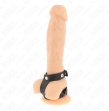KINK - VERSTELLBARER DOPPELTER PENISRING AUS LEDER
