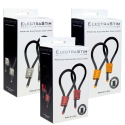 ELECTRASTIM - PRESTIGE ELECTRA LOOPS ANELLI PER IL PENE REGOLABILI ROSSI