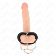 KINK - ANELLO PER PENE CATENA 4 CM METALLO 7 CM CON CINTURA IN PELLE