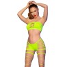 CHILIROSE - CR 4866 SET TOP E SHORTS VERDE NEON S-M