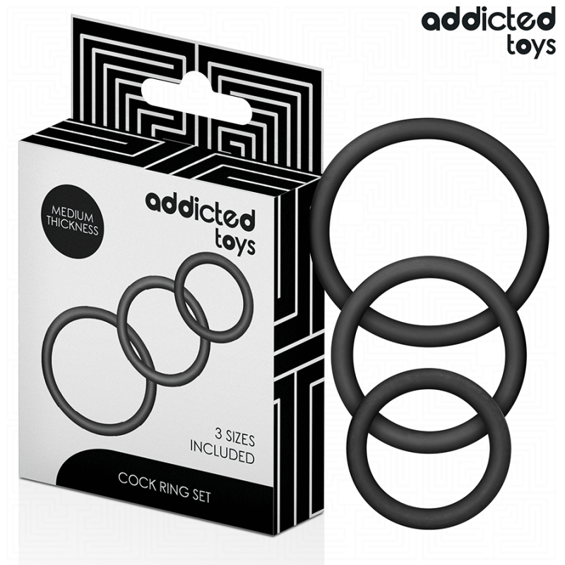 ADDICTED TOYS - SET SILIKONRINGE MODELL 2 ADDICTED TOYS - SET SILIKONRINGE MODELL 2