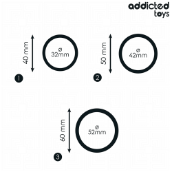 ADDICTED TOYS - SET DI ANELLI IN SILICONE MODELLO 2