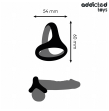 ADDICTED TOYS - THICK TRIPLE PENIS RING ADDICTED TOYS - THICK TRIPLE PENIS RING