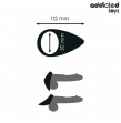 ADDICTED TOYS - TEAR SHAPED PENIS RING ADDICTED TOYS - TEAR SHAPED PENIS RING