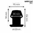ADDICTED TOYS - EXTREM HOHL ANAL PLUG GRÖSSE L 10,4 CM