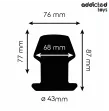ADDICTED TOYS - EXTREME HOLLOW ANAL PLUG SILICONE SIZE M 8.7 CM ADDICTED TOYS - EXTREME HOLLOW ANAL PLUG SILICONE SIZE M 8.7 CM