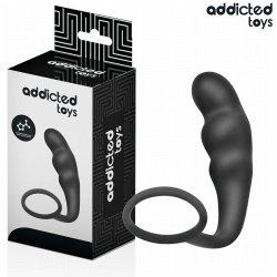 ADDICTED TOYS - ANAL PLUG WITH RING SILICONE MODEL 4