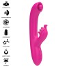INTENSE - CHRISTINA VIBRATORE MULTIFUNZIONE RABBIT 22,5 CM ROSA