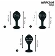 ADDICTED TOYS - SET OF 3 ANAL PLUG SILICONE WITH JEWEL ADDICTED TOYS - SET OF 3 ANAL PLUG SILICONE WITH JEWEL
