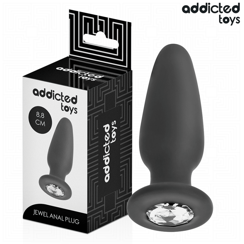 ADDICTED TOYS - ANAL PLUG MIT JUWEL GRÖSSE S 8,8 CM