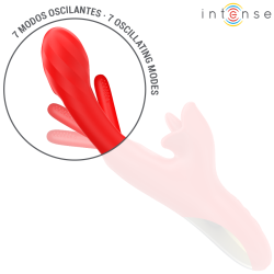 INTENSE - JESSICA MULTIFUNCTION VIBRATOR CLITORIS STIMULATION 24.8 CM RED