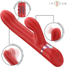 INTENSE - LELE MULTIFUNCTION VIBRATOR ROTATING and OSCILLATION and STIMULATION RED