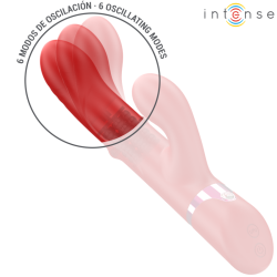 INTENSE - LELE VIBRATEUR MULTIFONCTION ROTATIF and OSCILLANT and STIMULANT ROUGE