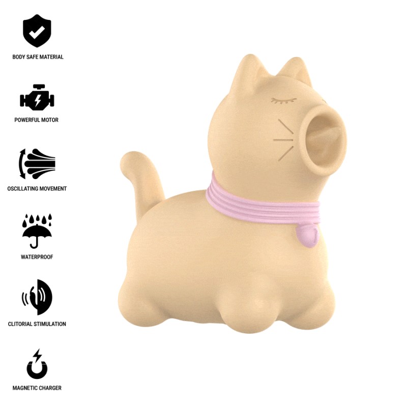 INTENSE - TOULOUSE ESTIMULADOR CON LENGUA ROTATIVA 360º AMARILLO