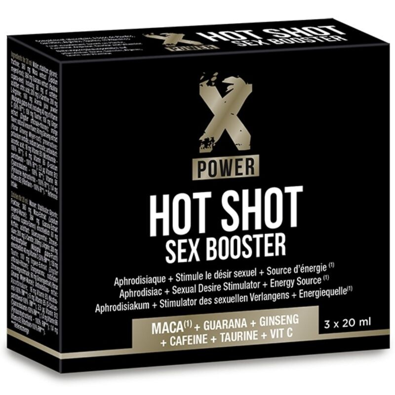 X POWER - HOT SHOT SEX BOOSTER STEIGERT DIE LIBIDO 3 X 20 ML