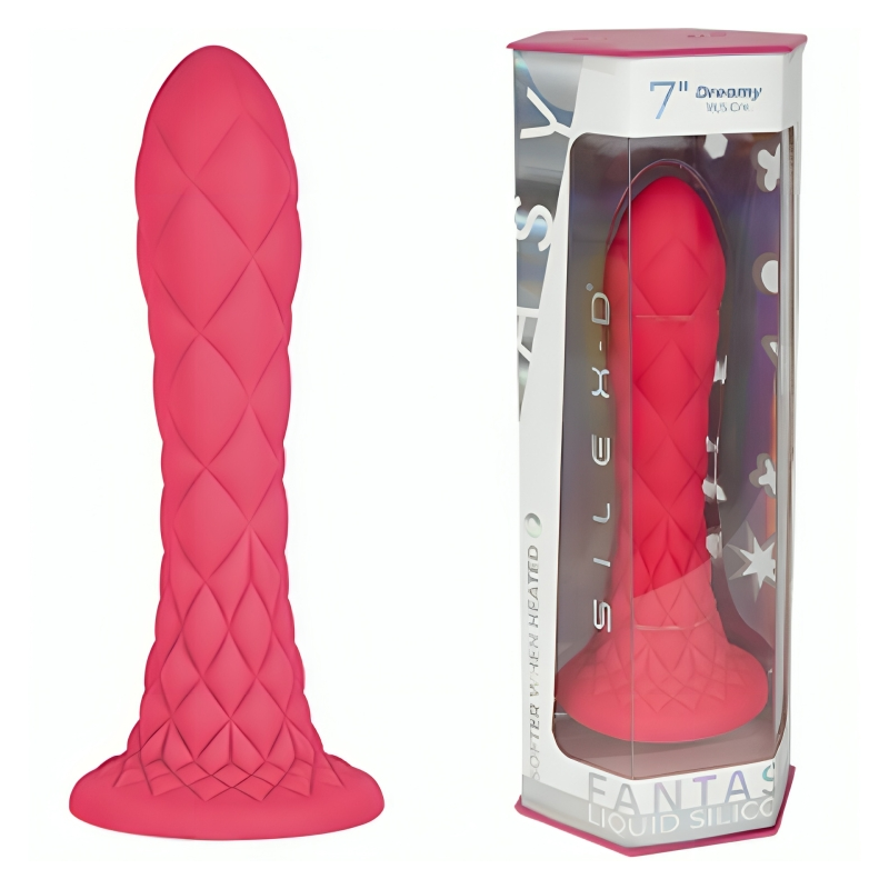 SILEXD - DREAMY DILDO FANTASY LIQUID SILICONE THERMOREACTIVE VIOLET 18.5 CM