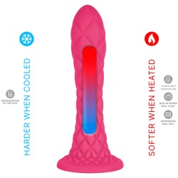 SILEXD - DREAMY DILDO FANTASY LIQUID SILICONE THERMOREACTIVE VIOLET 18.5 CM
