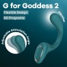 SATISFYER - G FOR GODDESS 2 RABBIT VIBRATOR BOTTLE GREEN