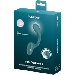 SATISFYER - G FOR GODDESS 2 BOUTEILLE VIBRATEUR LAPIN VERTE