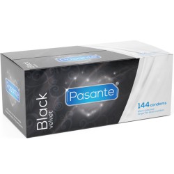 PASANTE - PRESERVATIVI IN VELLUTO NERO SCATOLA DA 144 UNITÀ