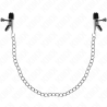 KINK - PINCES À TAMELON CHAÎNE PLATE ARGENT 34 CM